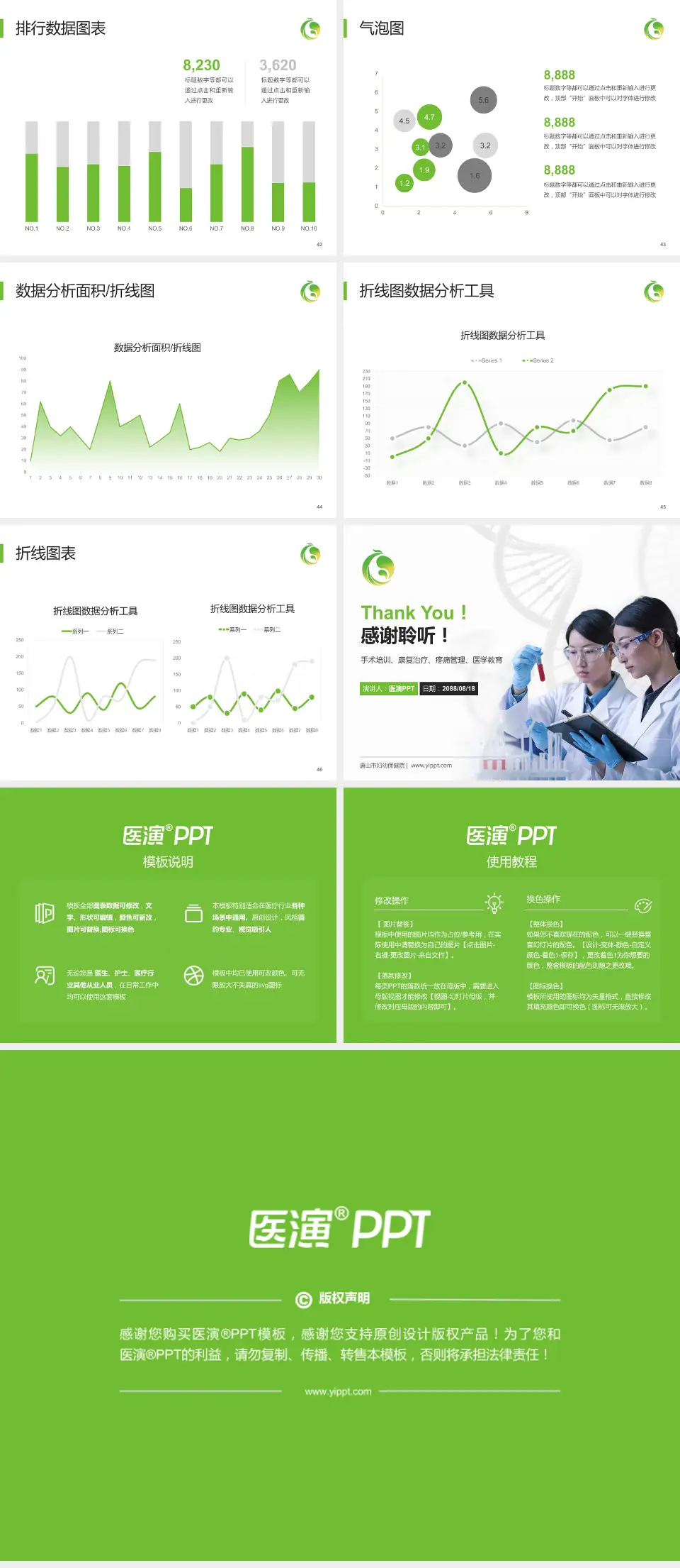 唐山市妇幼保健院科研成果展示PPT模板4:3格式幻灯片预览图6