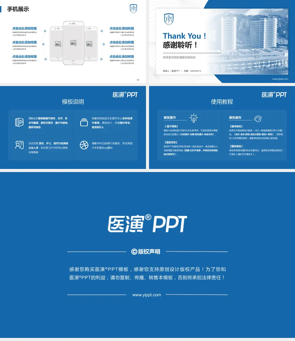 承德医学院附属医院南院区医院管理报告PPT模板16:9格式幻灯片预览图7