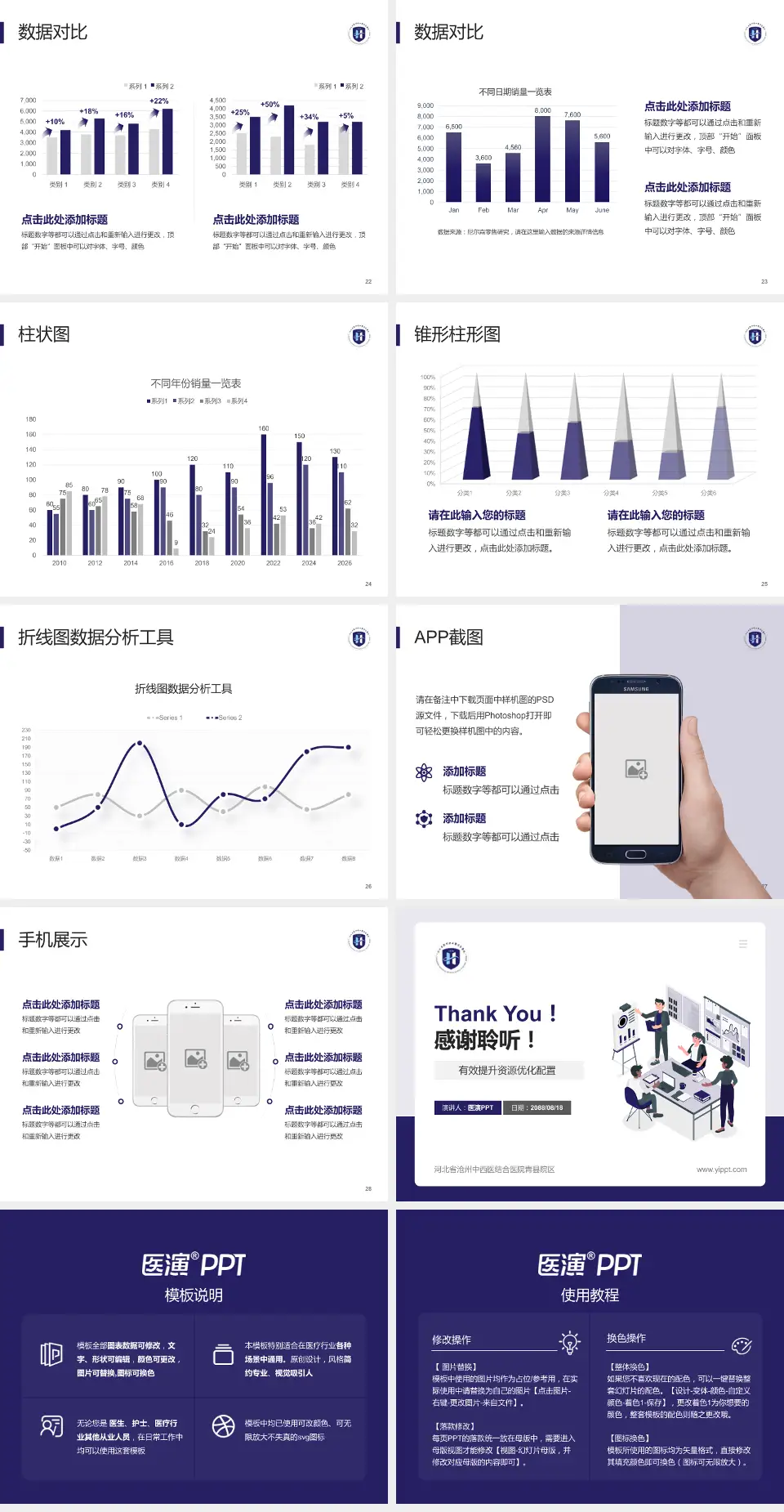 河北省沧州中西医结合医院青县院区财务与预算报告PPT模板4:3格式幻灯片预览图4