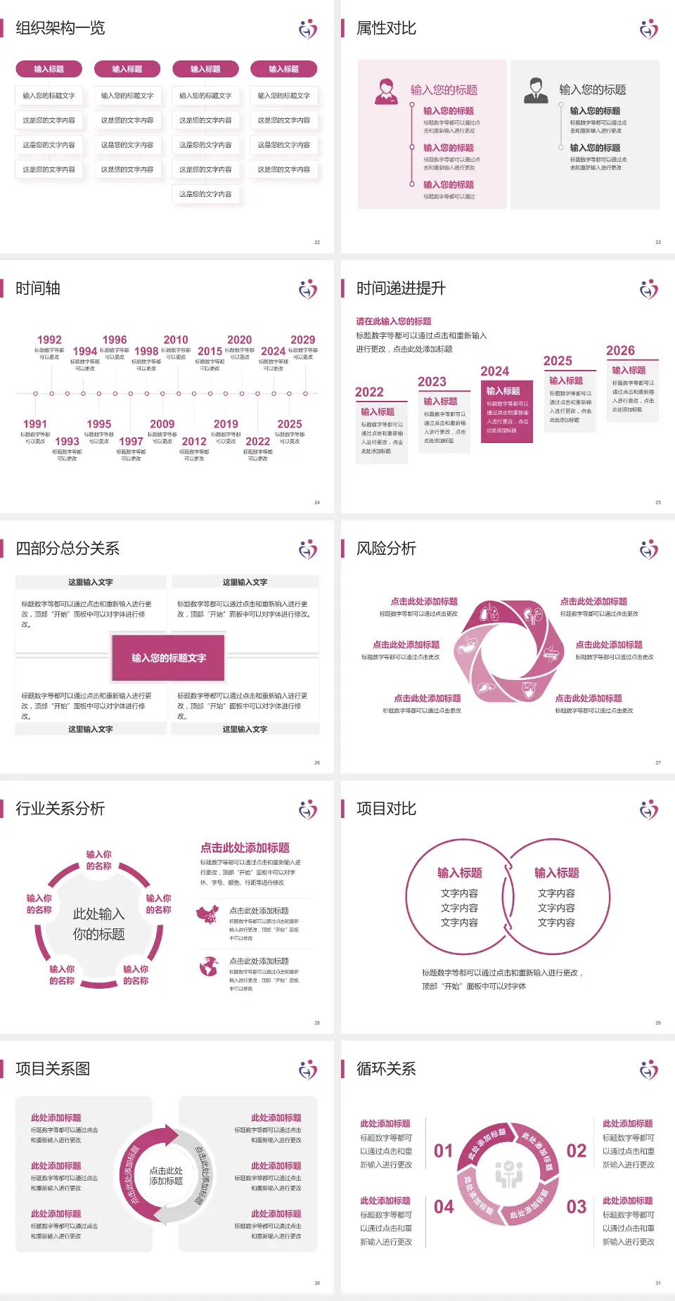 邯郸市妇幼保健院医疗行业比赛专用PPT模板4:3格式幻灯片预览图4