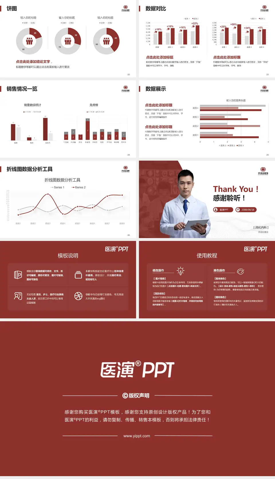 开滦总医院病例分享与讨论PPT模板16:9格式幻灯片预览图4