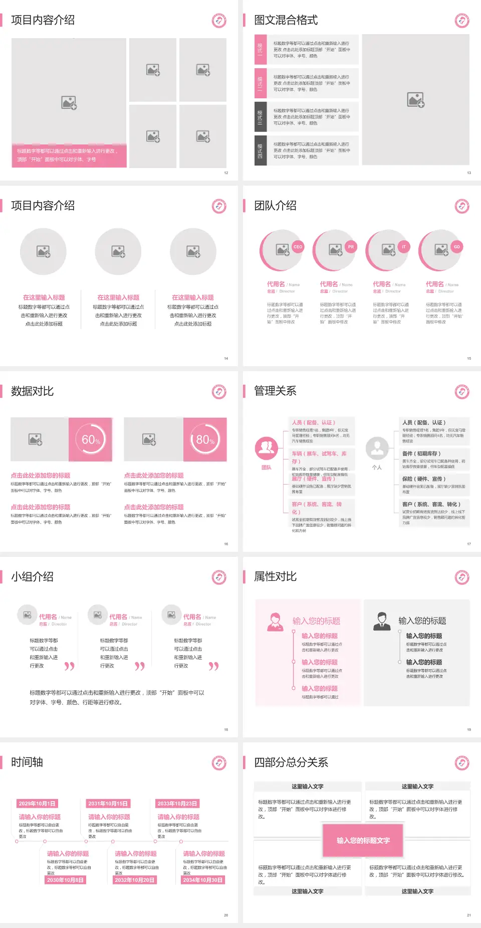 沧州市妇幼保健院科室介绍与推广PPT模板4:3格式幻灯片预览图3