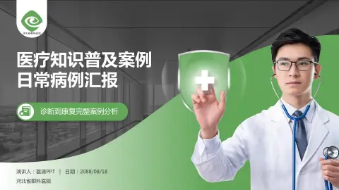 河北省眼科医院医疗知识普及PPT模板