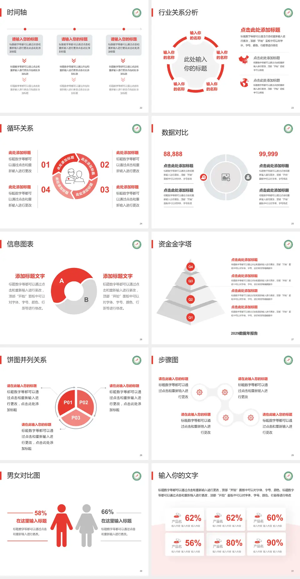 河北省第七人民医院医院管理报告PPT模板4:3格式幻灯片预览图4