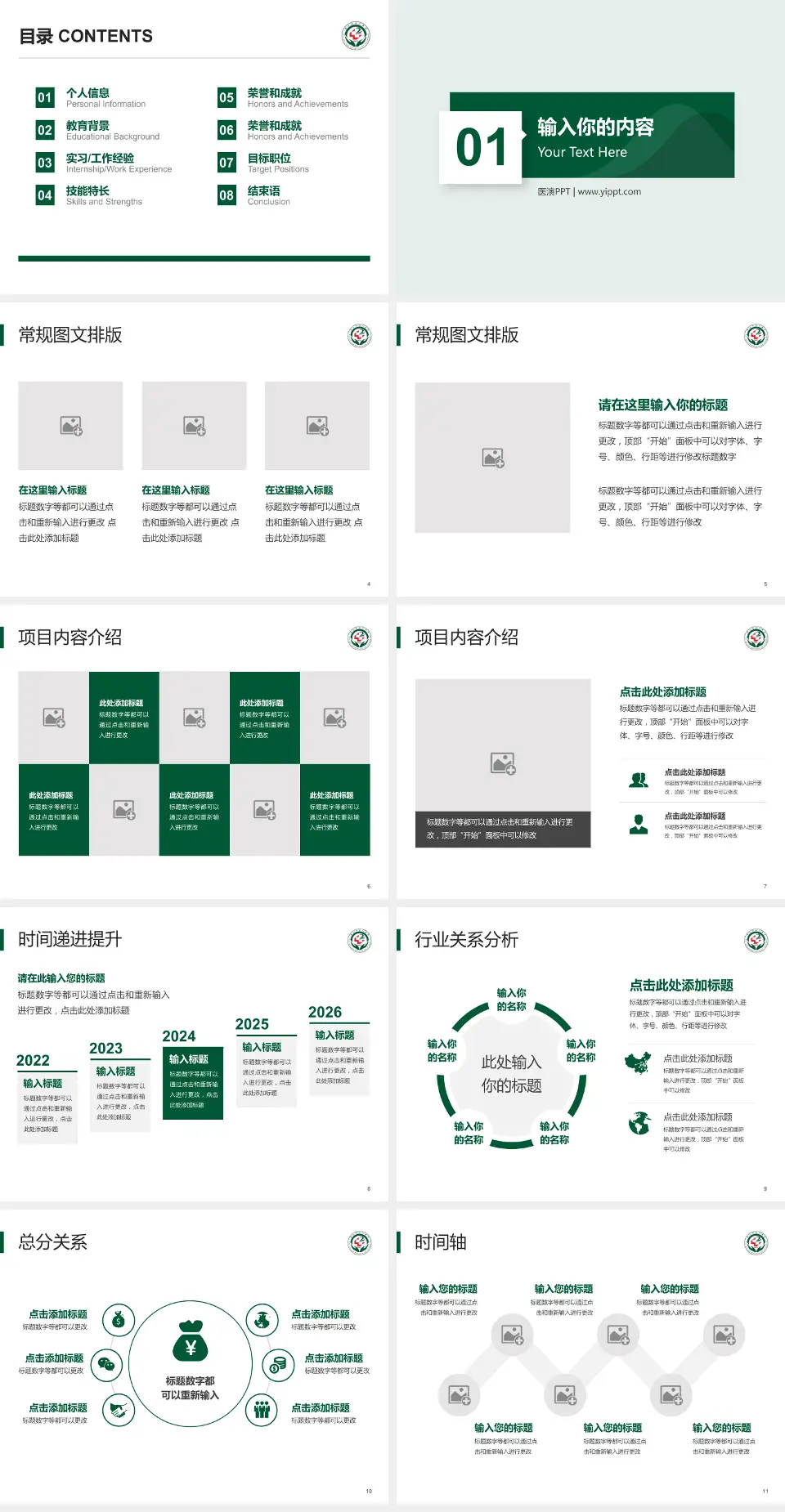唐山市第二医院财务与预算报告PPT模板4:3格式幻灯片预览图2