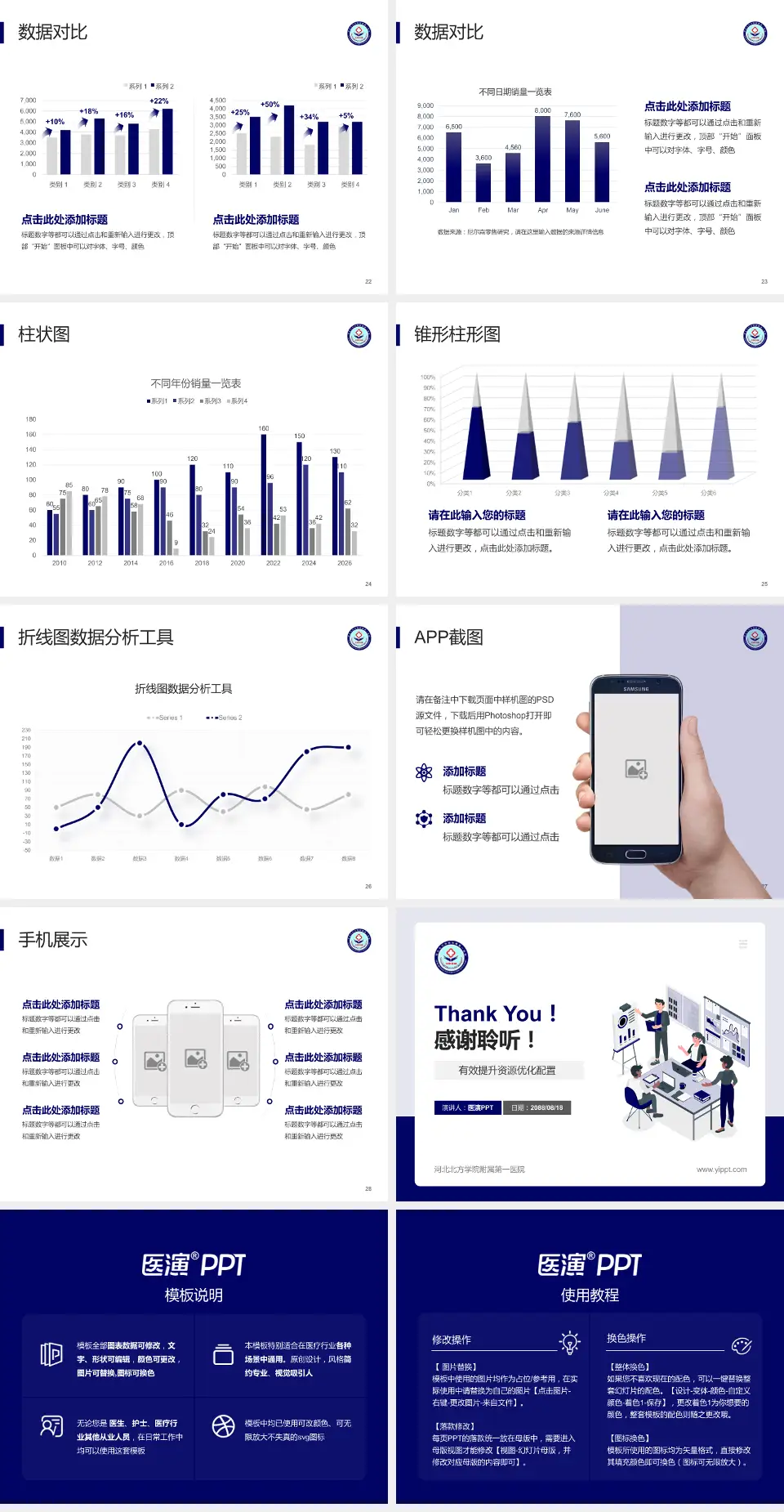 河北北方学院附属第一医院财务与预算报告PPT模板4:3格式幻灯片预览图4