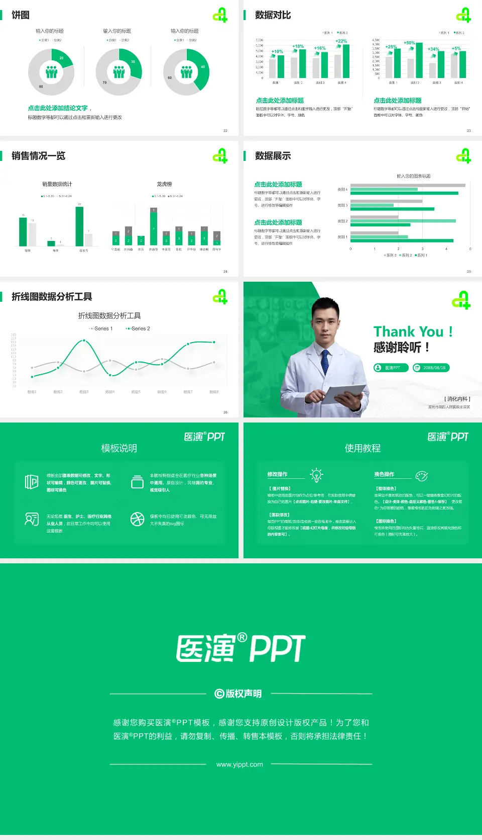 廊坊市第四人民医院主院区病例分享与讨论PPT模板16:9格式幻灯片预览图4