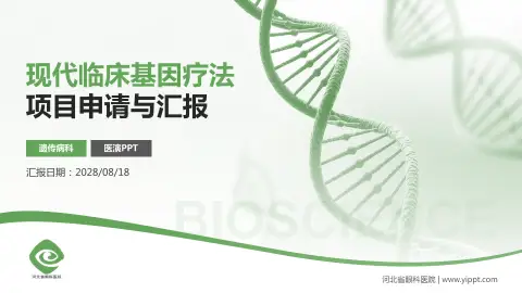 河北省眼科医院项目申请与汇报PPT模板
