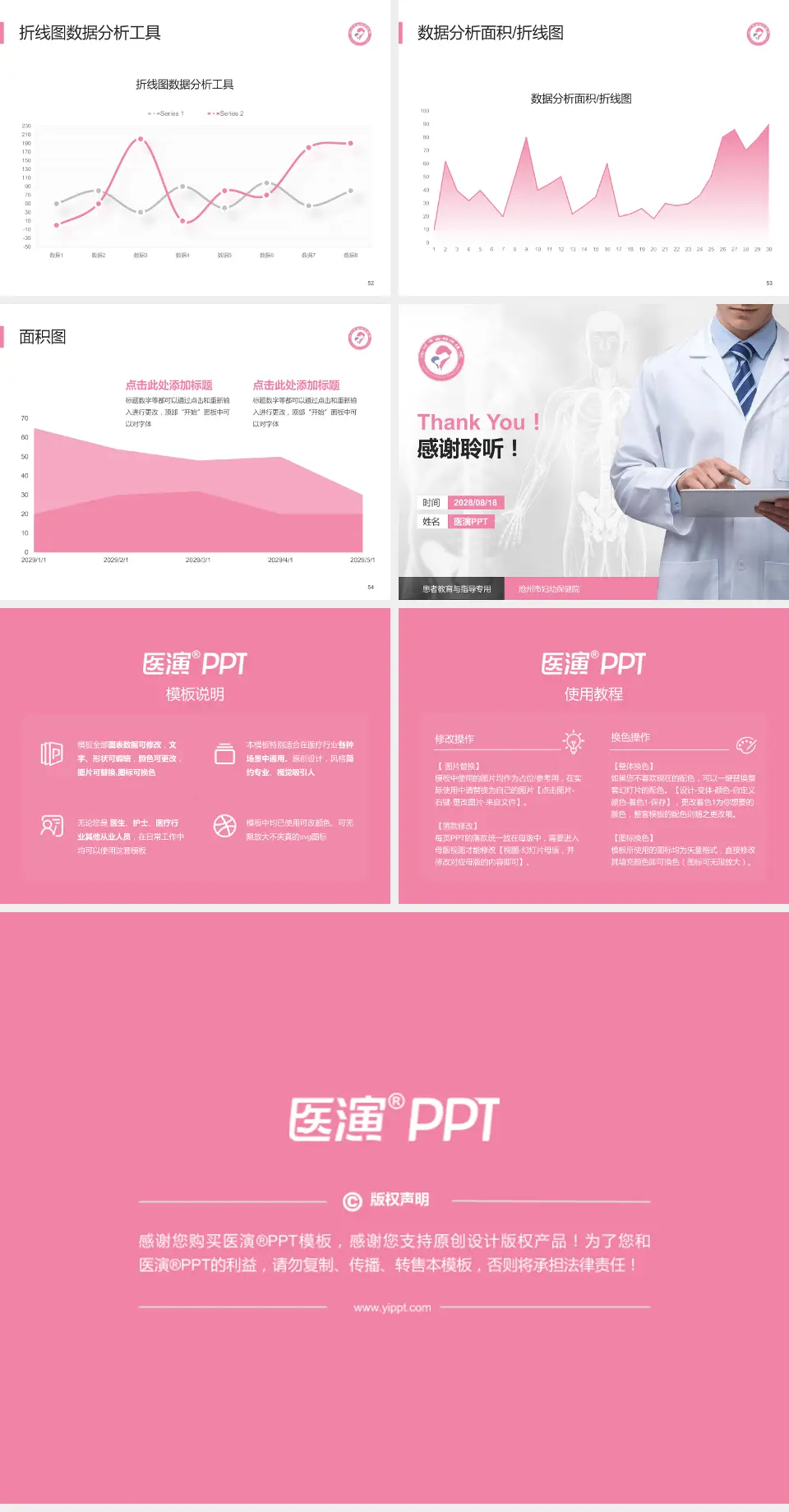 沧州市妇幼保健院患者教育与指导PPT模板4:3格式幻灯片预览图7