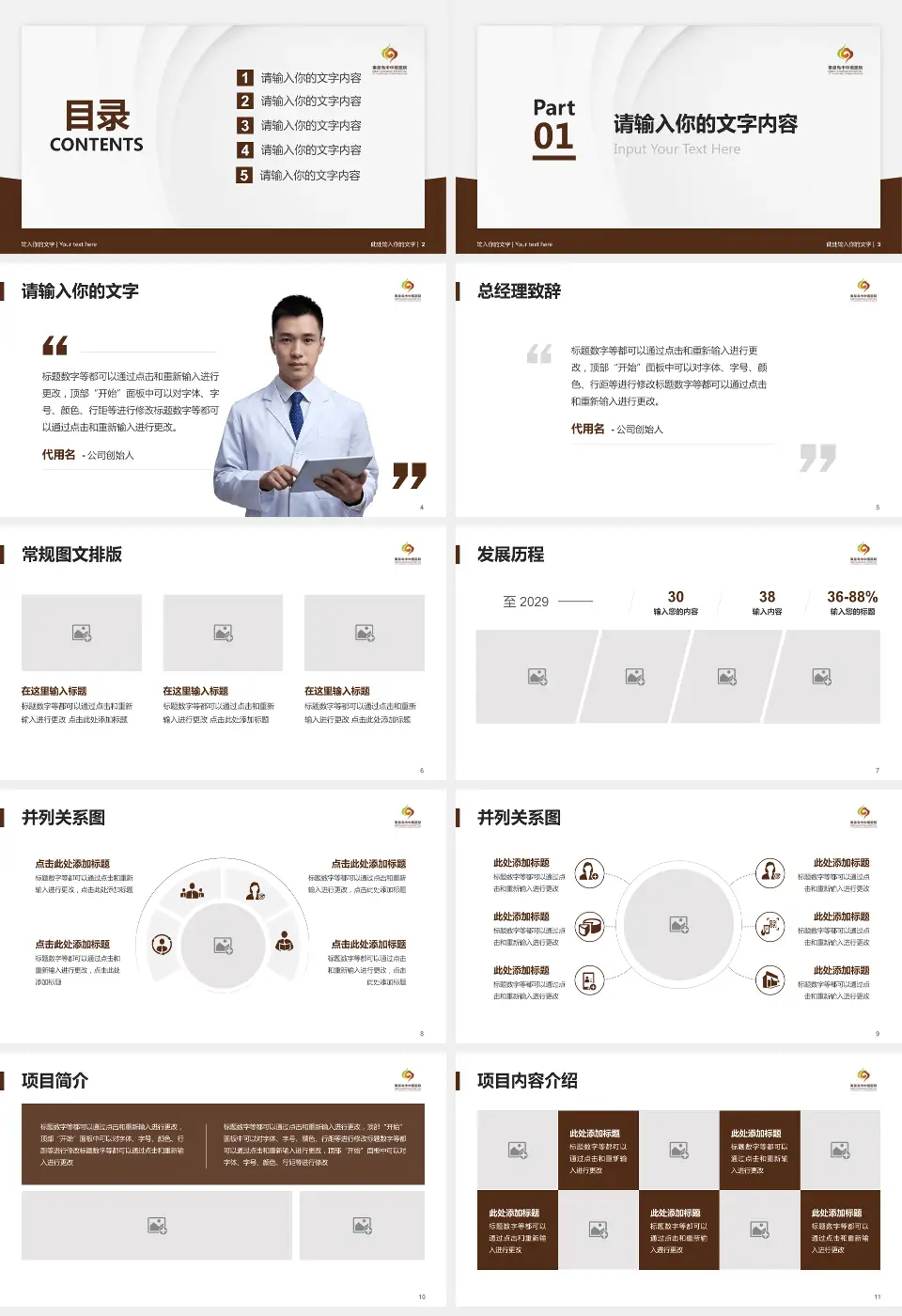 秦皇岛市中医医院医院管理报告PPT模板16:9格式幻灯片预览图2