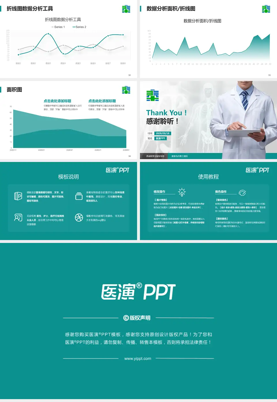 秦皇岛市第三医院患者教育与指导PPT模板16:9格式幻灯片预览图7