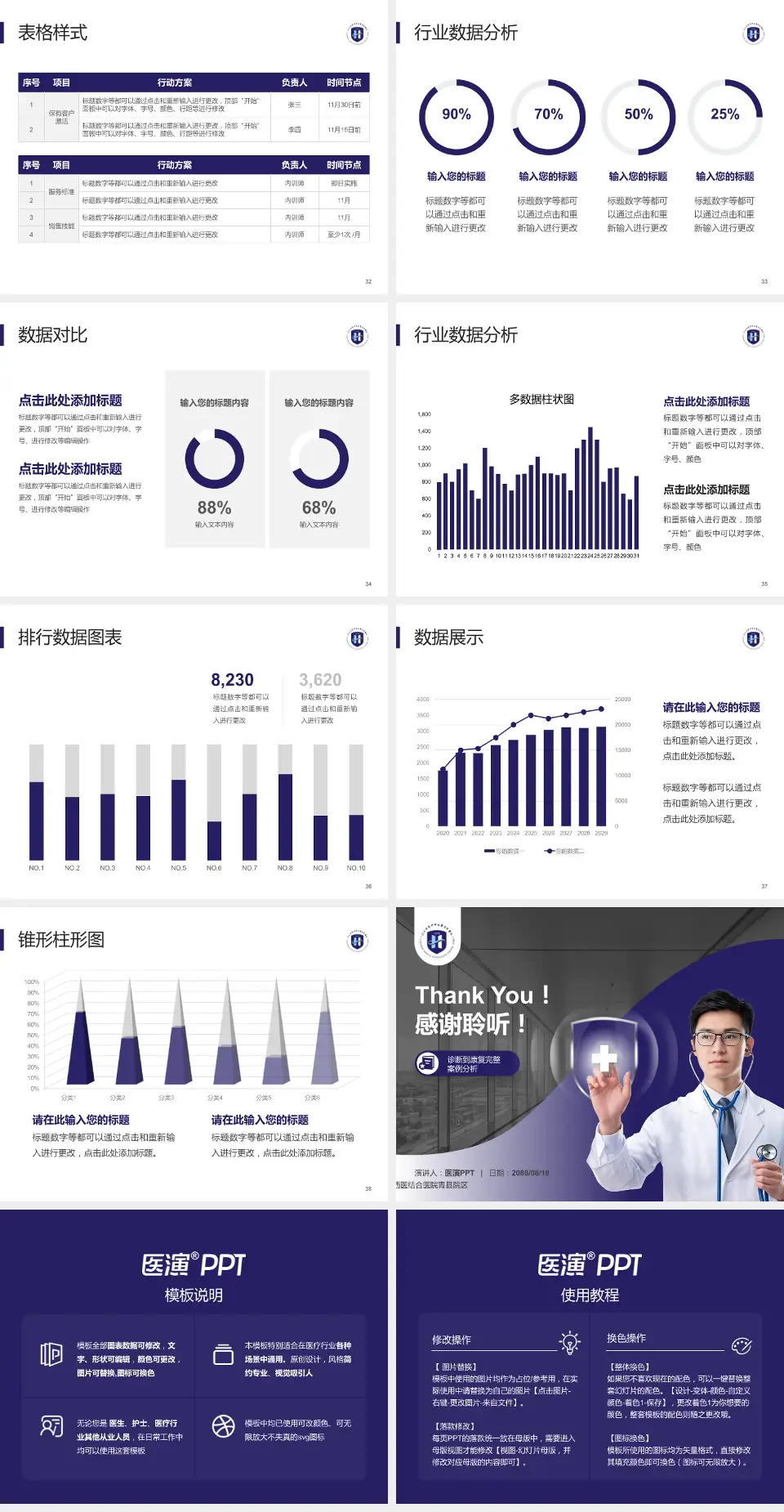 河北省沧州中西医结合医院青县院区医疗知识普及PPT模板4:3格式幻灯片预览图5