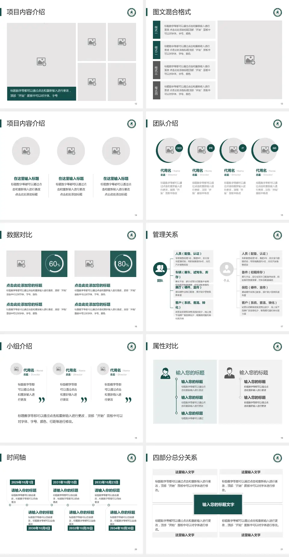 邢台市中医院科室介绍与推广PPT模板4:3格式幻灯片预览图3