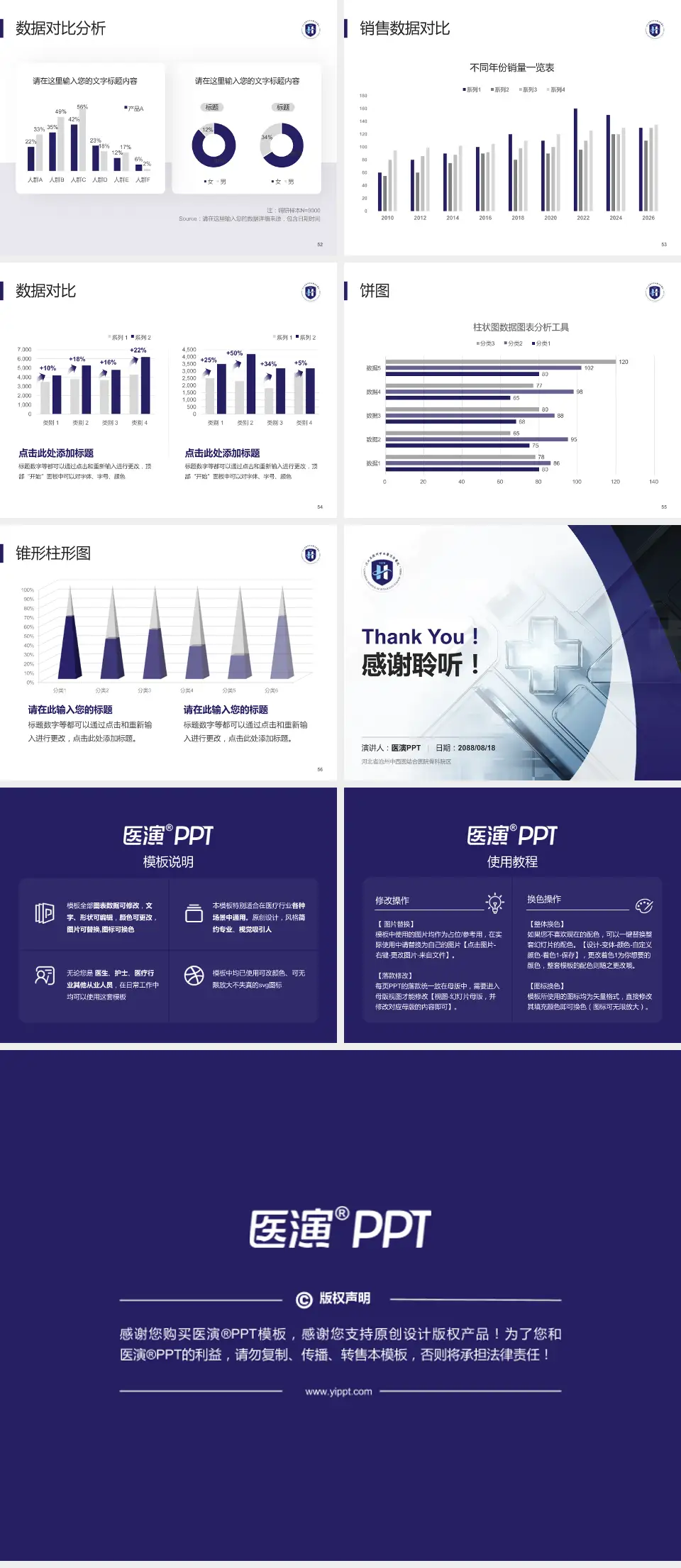 河北省沧州中西医结合医院骨科院区医疗行业比赛专用PPT模板4:3格式幻灯片预览图7