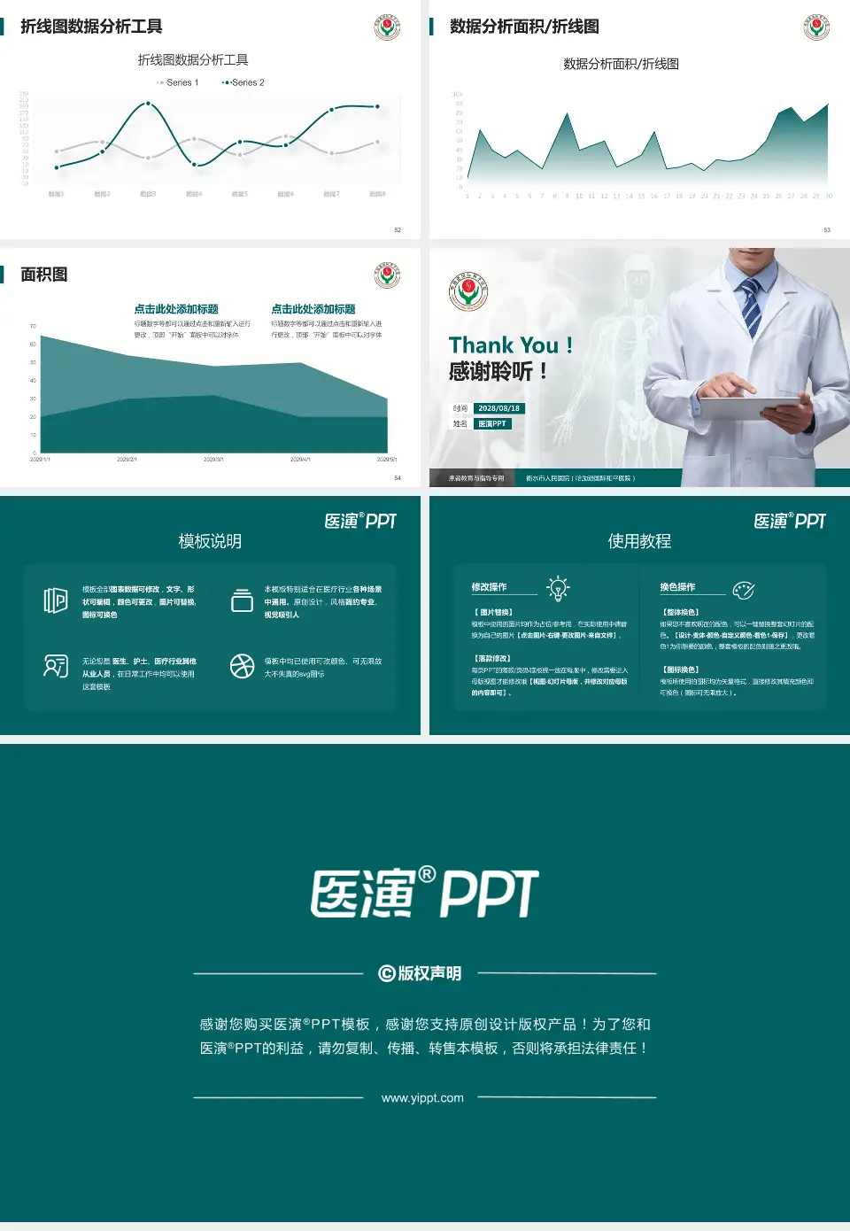 衡水市人民医院（哈励逊国际和平医院）患者教育与指导PPT模板16:9格式幻灯片预览图7