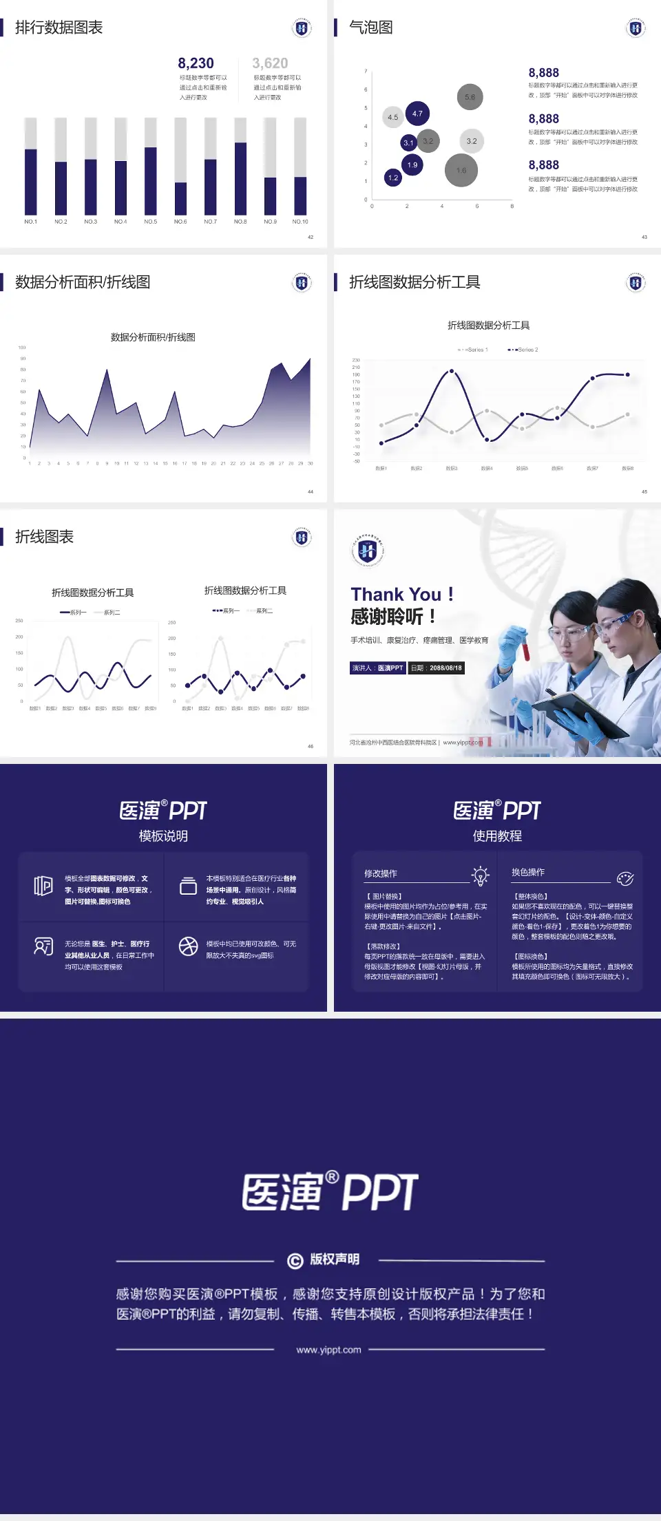 河北省沧州中西医结合医院骨科院区科研成果展示PPT模板4:3格式幻灯片预览图6