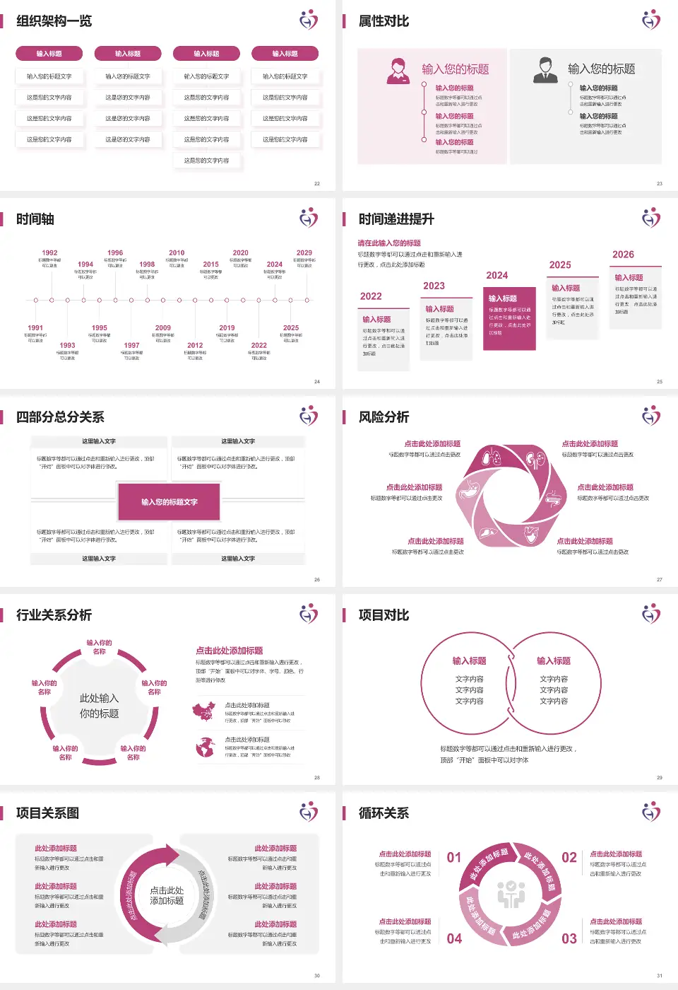 邯郸市妇幼保健院医疗行业比赛专用PPT模板16:9格式幻灯片预览图4