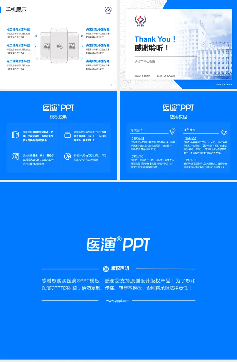 承德市中心医院医院管理报告PPT模板4:3格式幻灯片预览图7