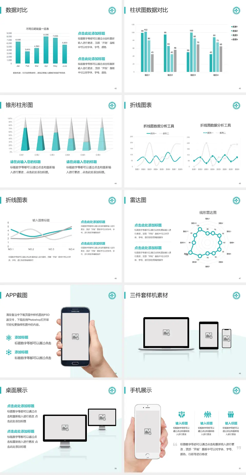 华北医疗健康集团峰峰总医院医院管理报告PPT模板4:3格式幻灯片预览图6