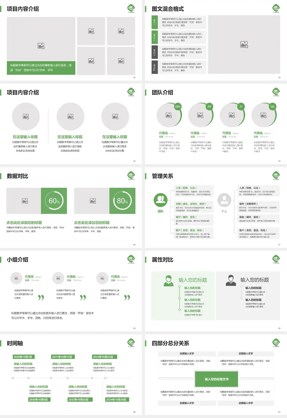 河北省眼科医院科室介绍与推广PPT模板16:9格式幻灯片预览图3