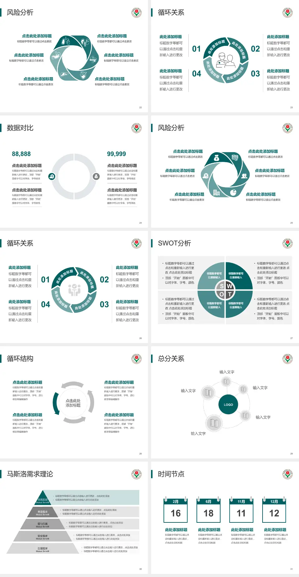 衡水市人民医院（哈励逊国际和平医院）科研成果展示PPT模板4:3格式幻灯片预览图4
