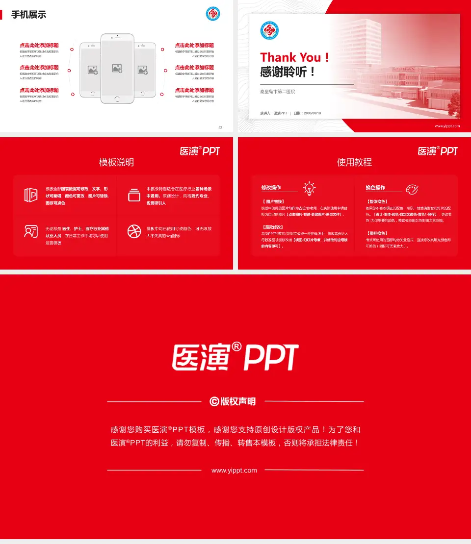 秦皇岛市第二医院医院管理报告PPT模板16:9格式幻灯片预览图7
