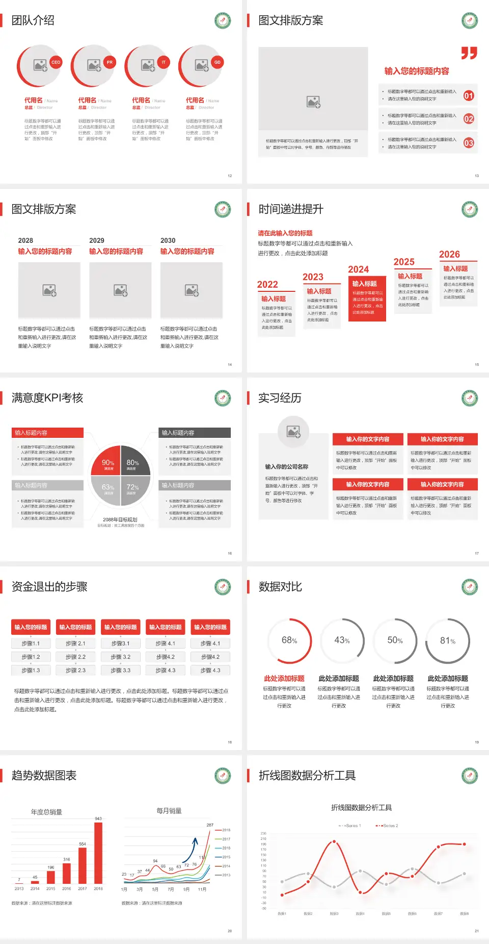河北省第七人民医院培训与教育PPT模板4:3格式幻灯片预览图3