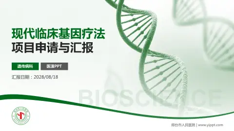 邢台市人民医院项目申请与汇报PPT模板