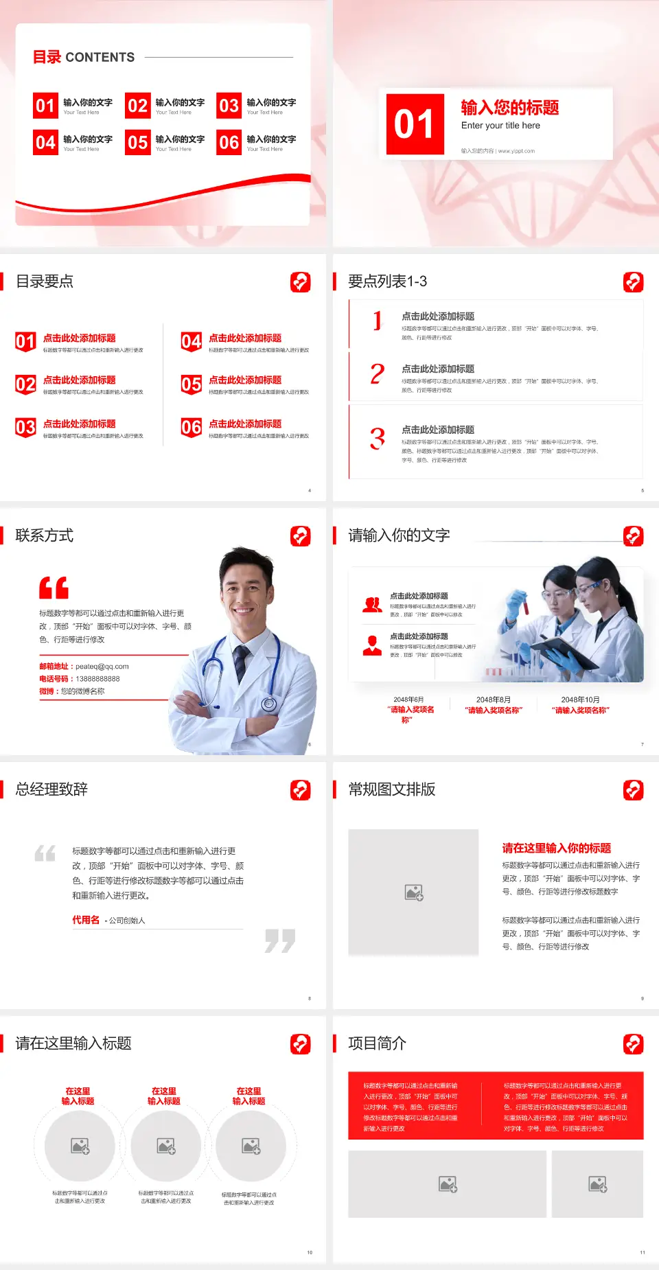 河北省妇幼保健中心项目申请与汇报PPT模板4:3格式幻灯片预览图2