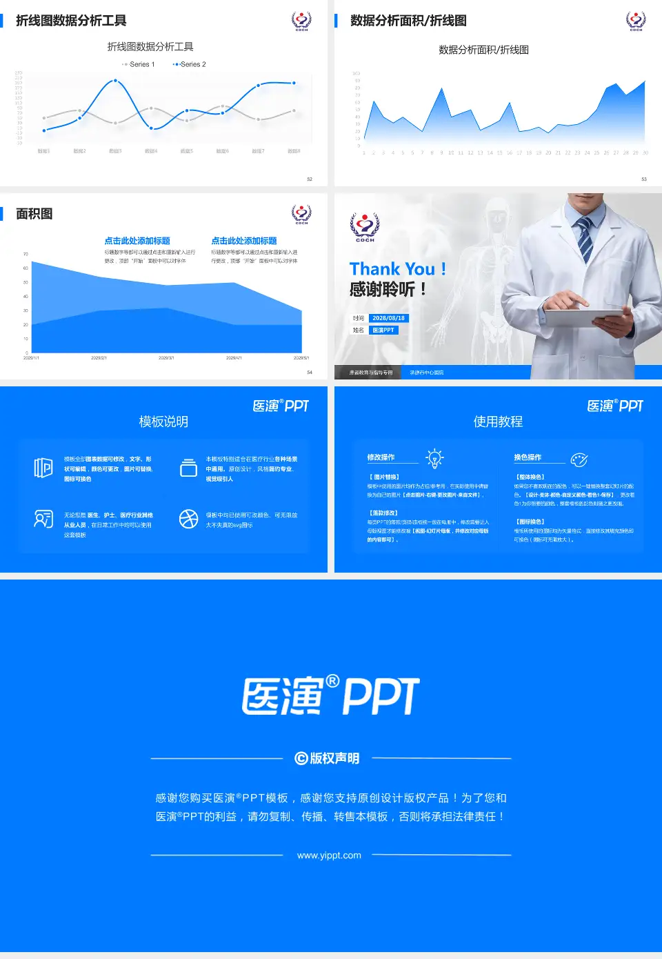 承德市中心医院患者教育与指导PPT模板16:9格式幻灯片预览图7