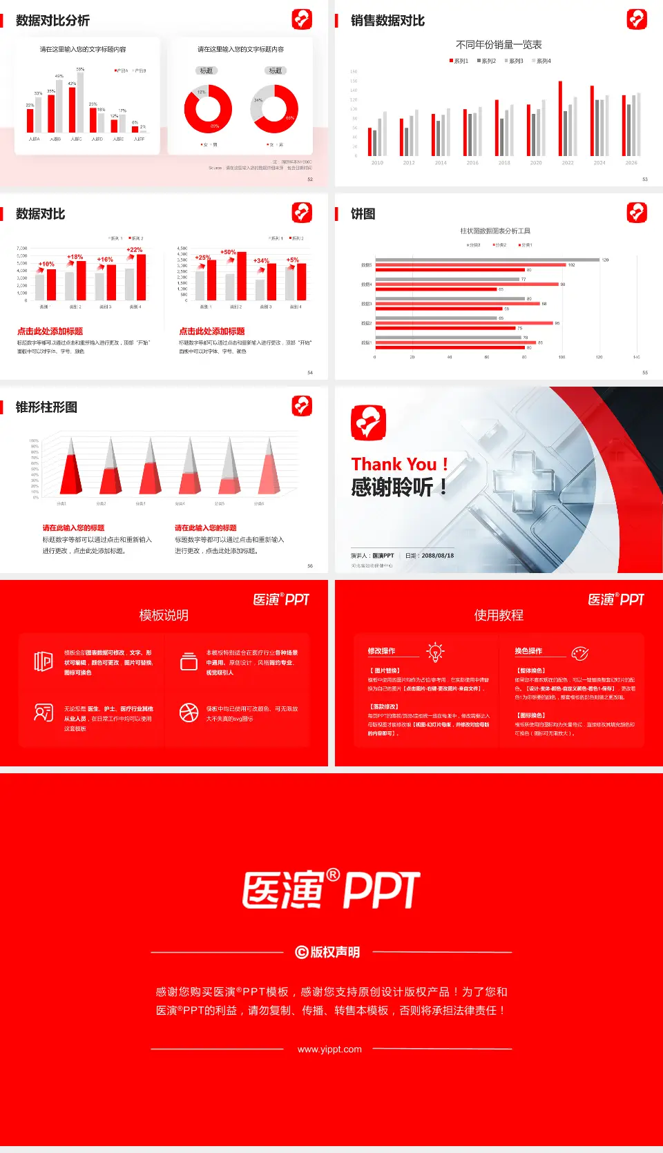 河北省妇幼保健中心医疗行业比赛专用PPT模板16:9格式幻灯片预览图7