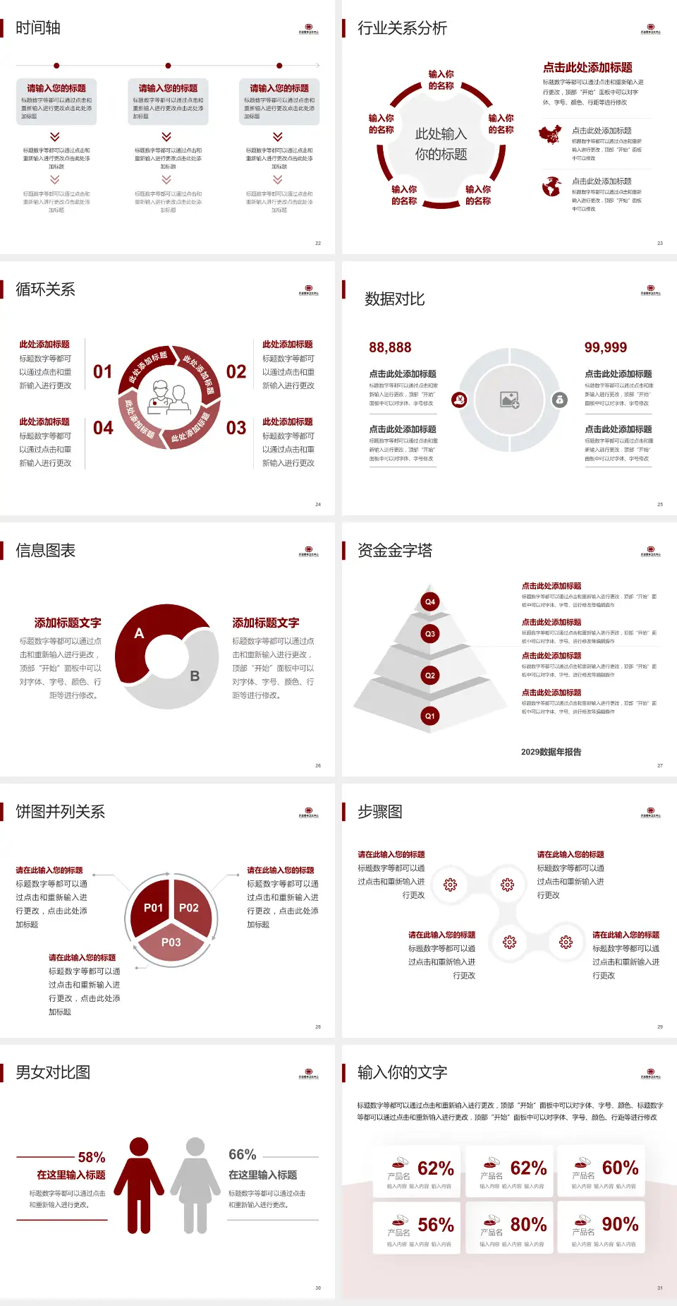 开滦精神卫生中心医院管理报告PPT模板4:3格式幻灯片预览图4
