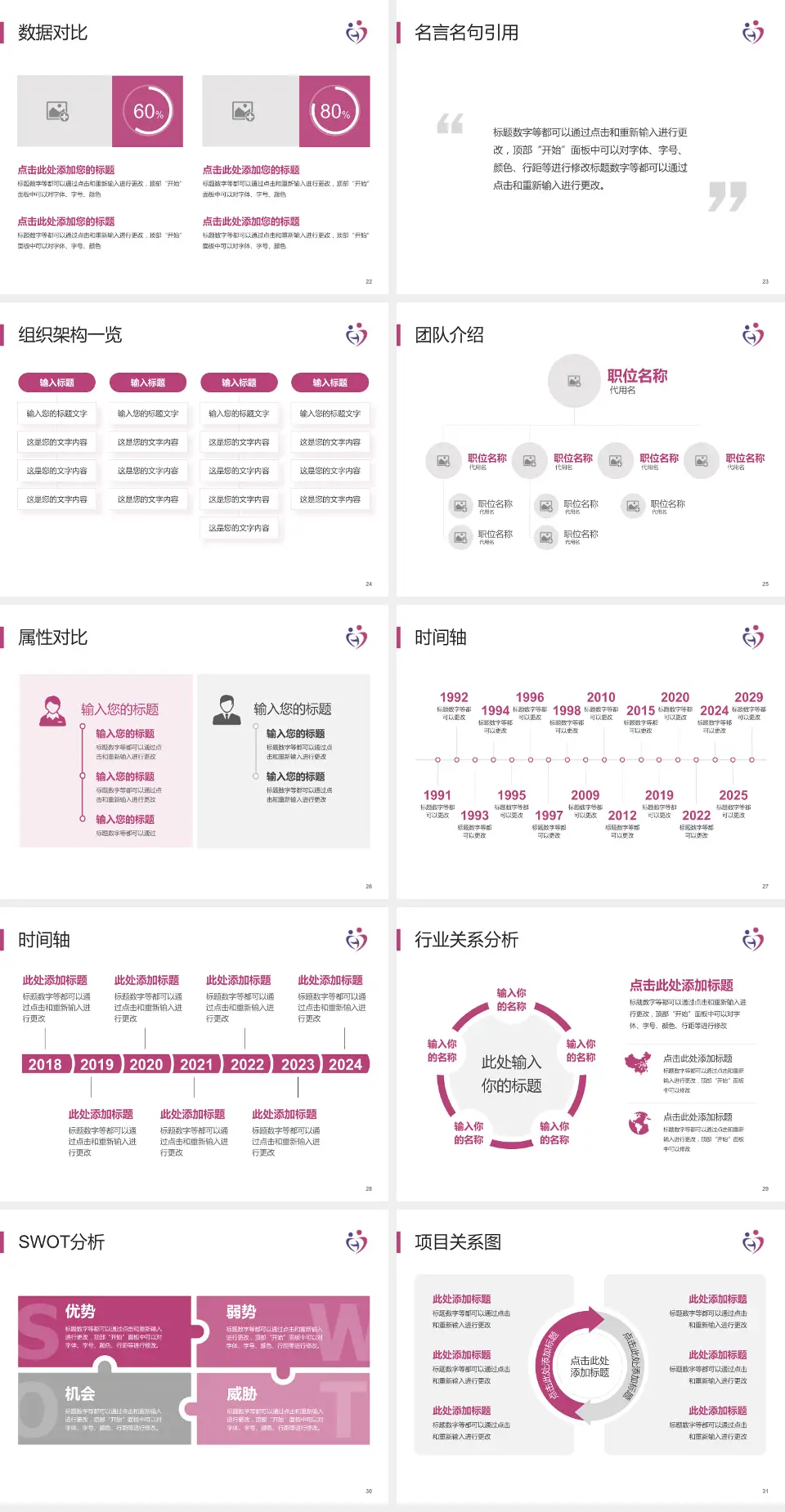 邯郸市妇幼保健院医院简介/日常通用PPT模板4:3格式幻灯片预览图4