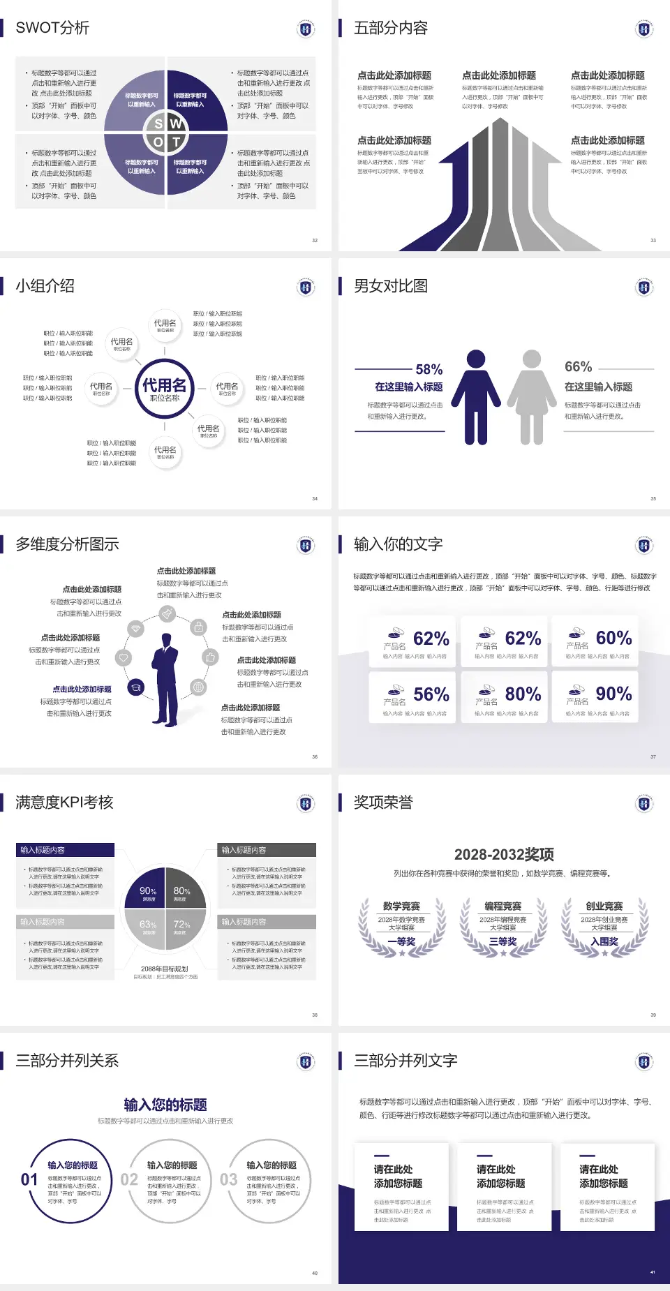 河北省沧州中西医结合医院本部医疗行业比赛专用PPT模板4:3格式幻灯片预览图5