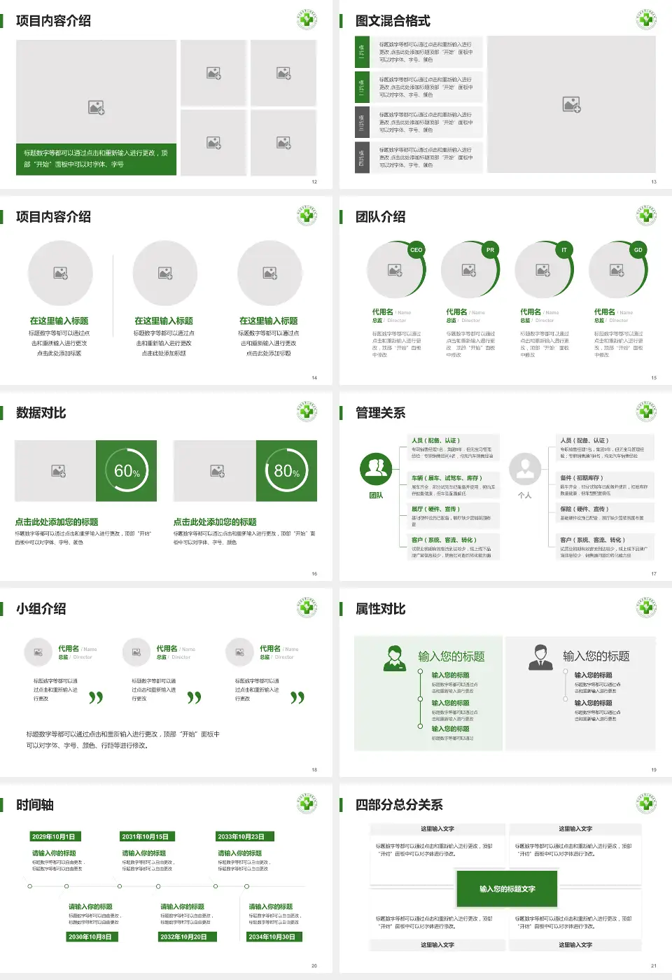 邢台医专第二附属医院科室介绍与推广PPT模板16:9格式幻灯片预览图3