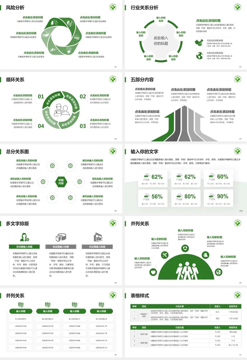 邢台医专第二附属医院科室介绍与推广PPT模板16:9格式幻灯片预览图4