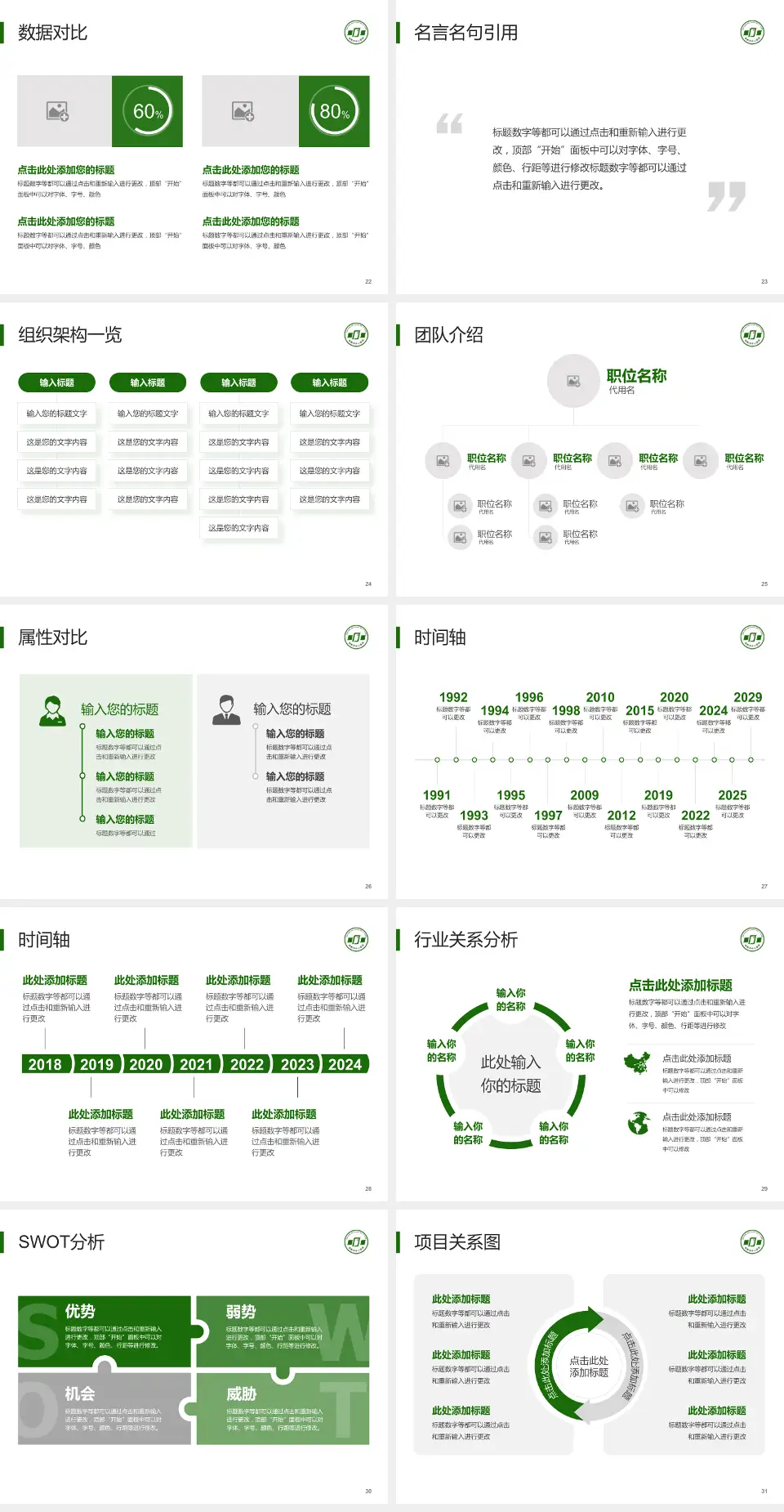 邯郸市中心医院东区医院简介/日常通用PPT模板4:3格式幻灯片预览图4