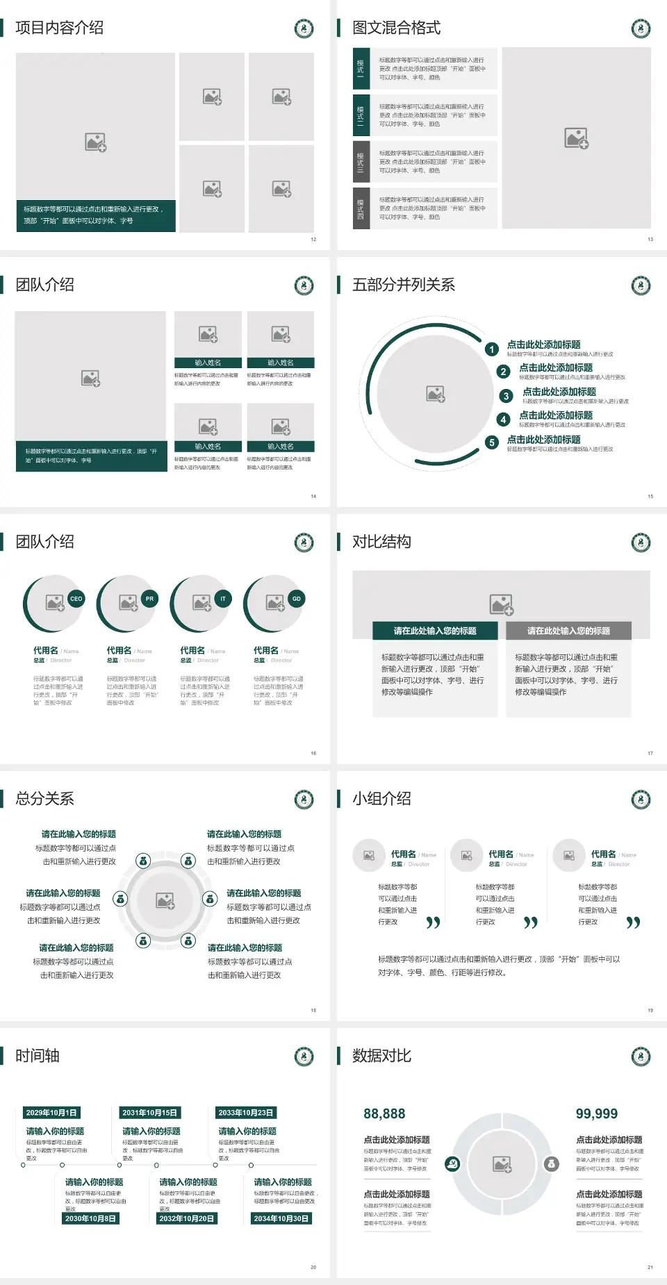 邢台市中医院医疗知识普及PPT模板4:3格式幻灯片预览图3