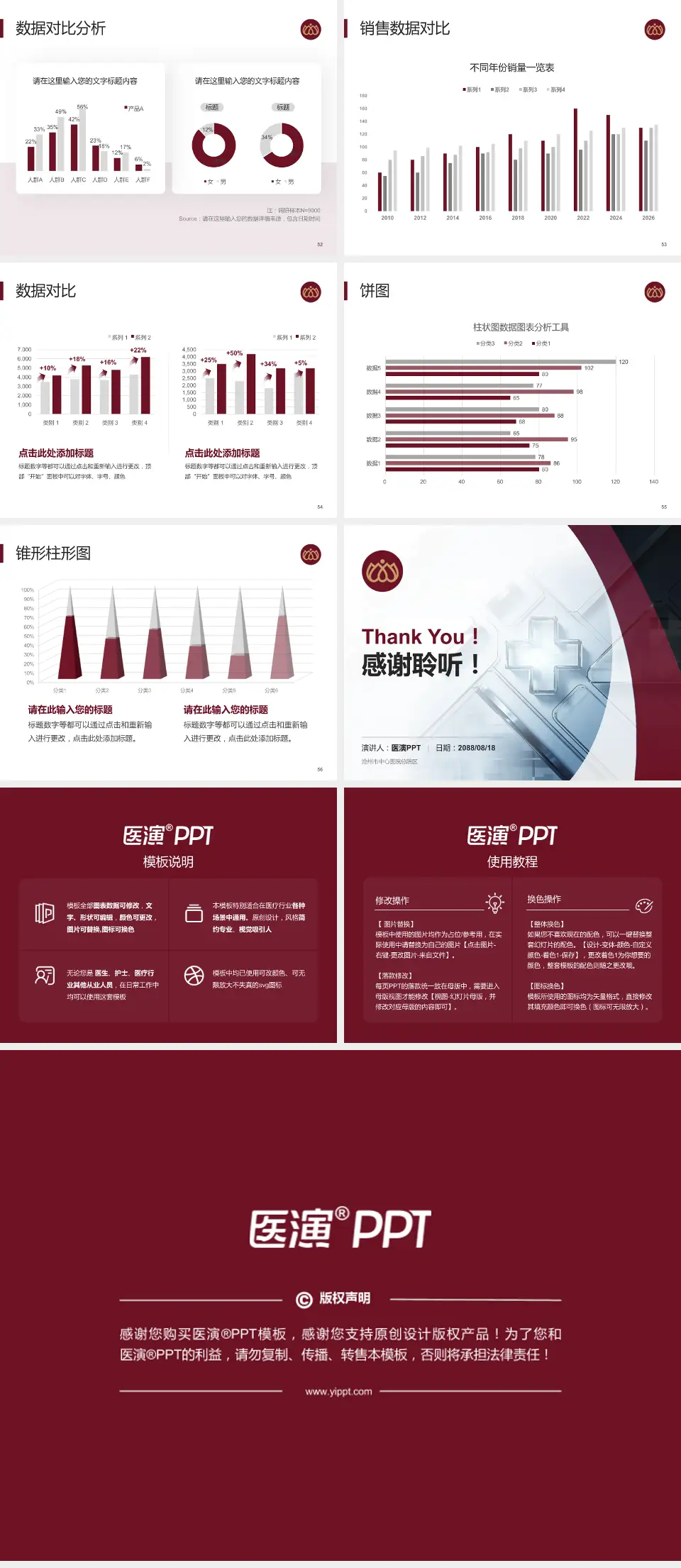 沧州市中心医院总院区医疗行业比赛专用PPT模板4:3格式幻灯片预览图7