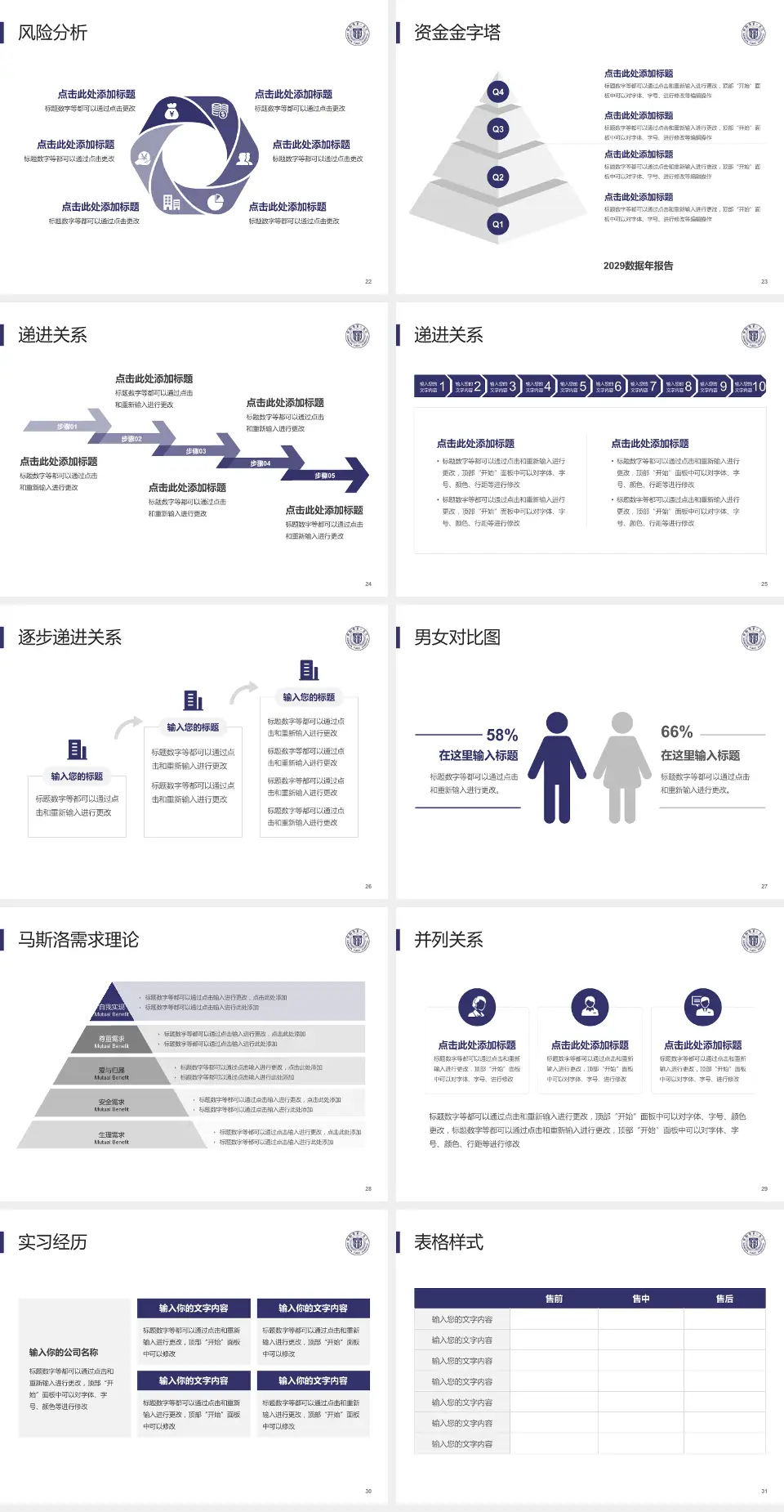 邯郸市第一医院项目申请与汇报PPT模板4:3格式幻灯片预览图4