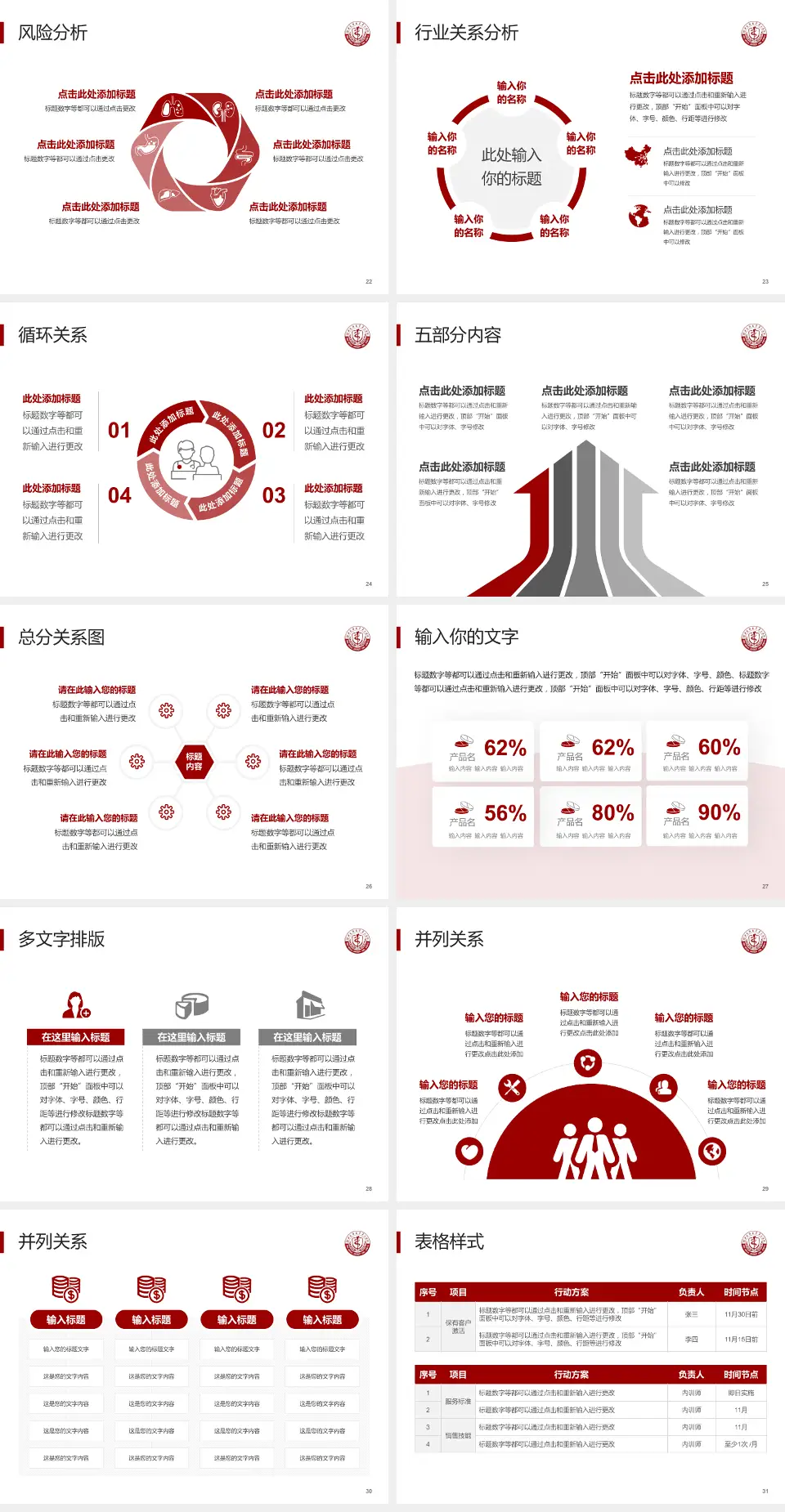 河北医科大学第三医院科室介绍与推广PPT模板4:3格式幻灯片预览图4