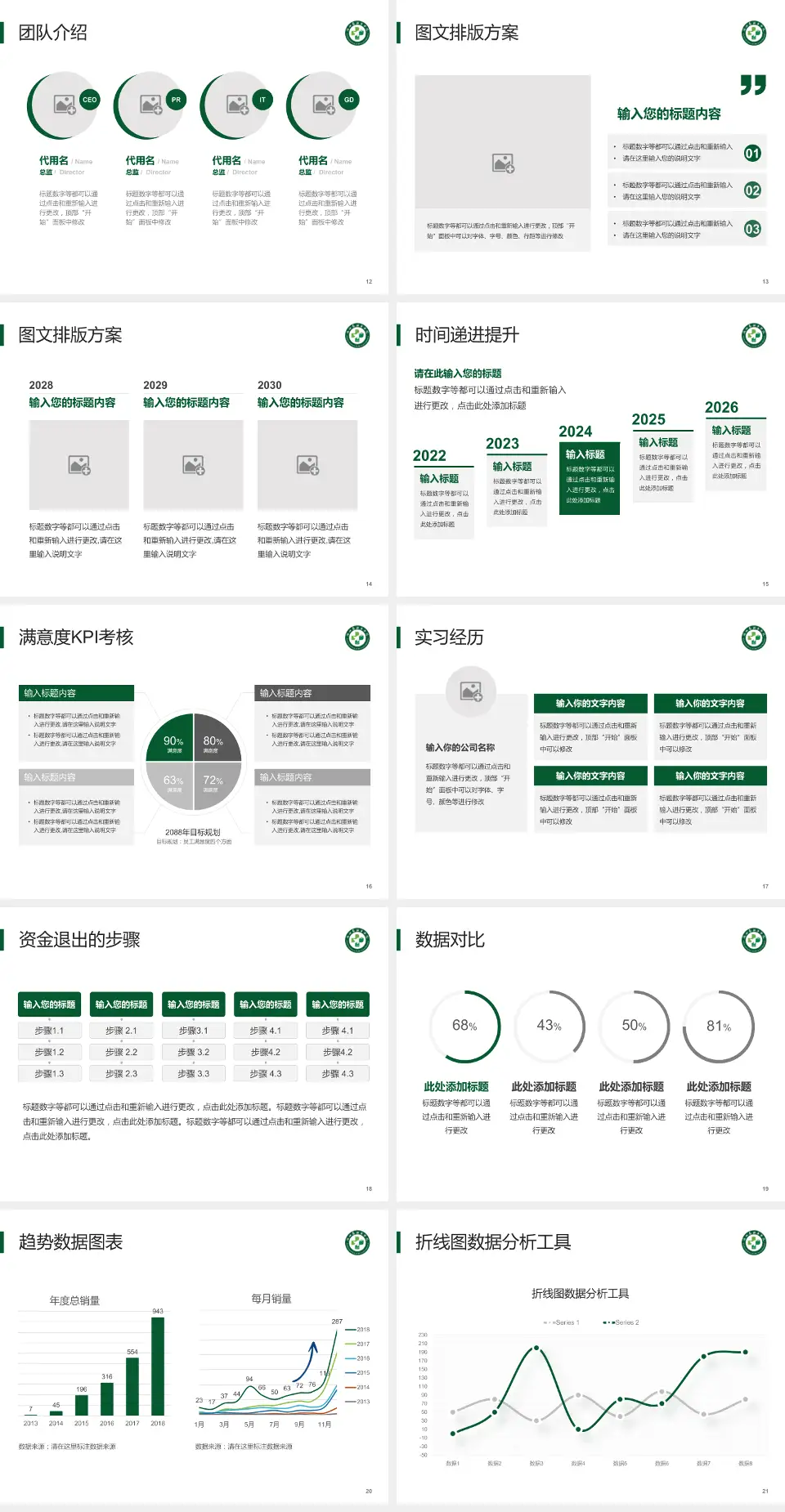 浙江省新华医院培训与教育PPT模板4:3格式幻灯片预览图3