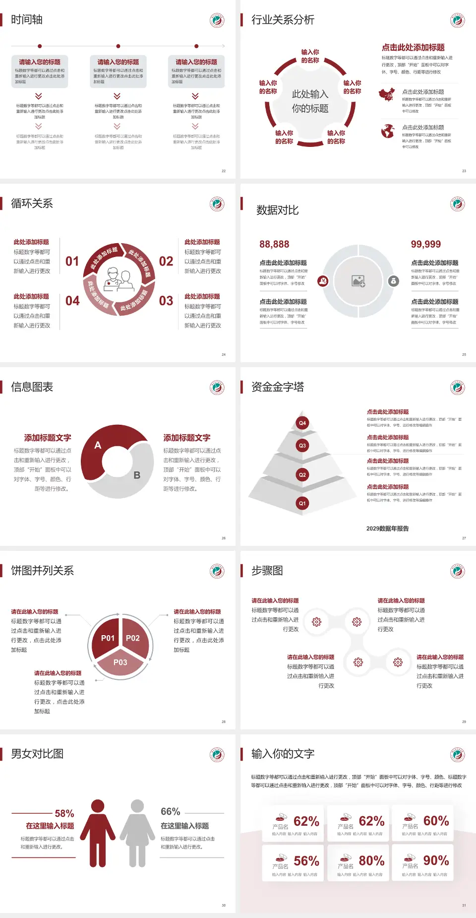 衢州市中医院医院管理报告PPT模板4:3格式幻灯片预览图4