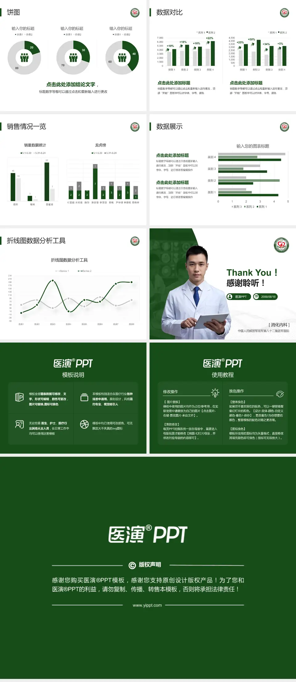 中国人民解放军陆军第八十二集团军医院病例分享与讨论PPT模板4:3格式幻灯片预览图4