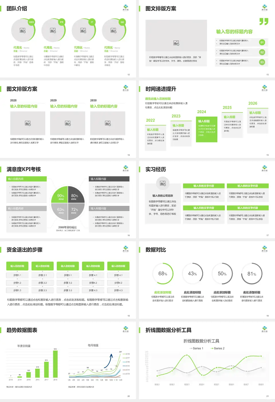 衢州市第二人民医院培训与教育PPT模板16:9格式幻灯片预览图3