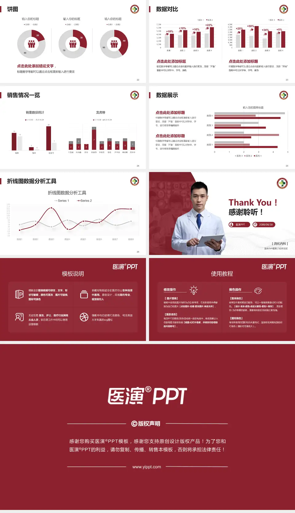 温州市中医院六虹桥院区病例分享与讨论PPT模板16:9格式幻灯片预览图4