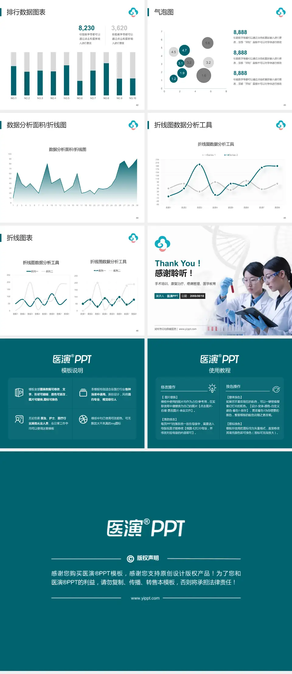 湖州市妇幼保健医院科研成果展示PPT模板4:3格式幻灯片预览图6