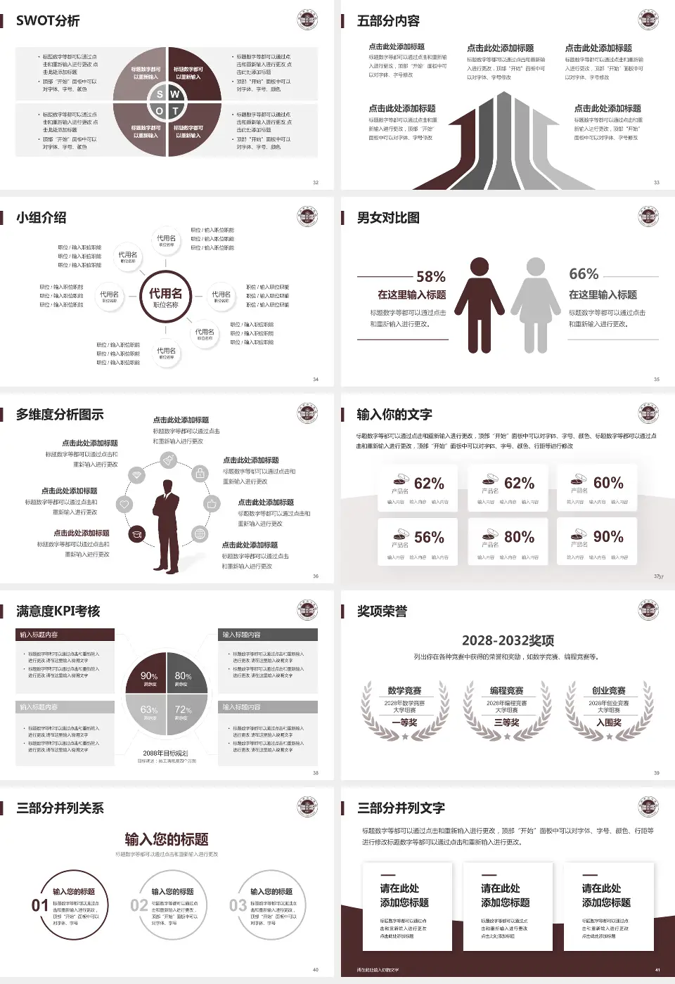 温州市中心医院医疗行业比赛专用PPT模板16:9格式幻灯片预览图5