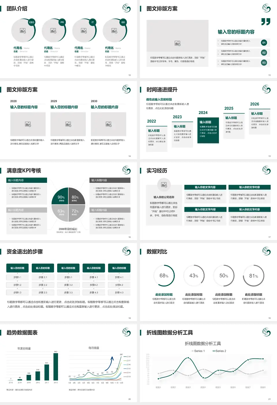 保定市第一中医院培训与教育PPT模板16:9格式幻灯片预览图3