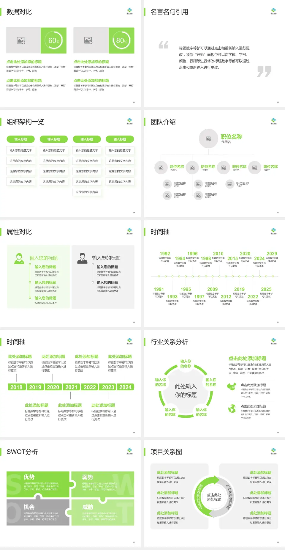 衢州市第二人民医院医院简介/日常通用PPT模板4:3格式幻灯片预览图4